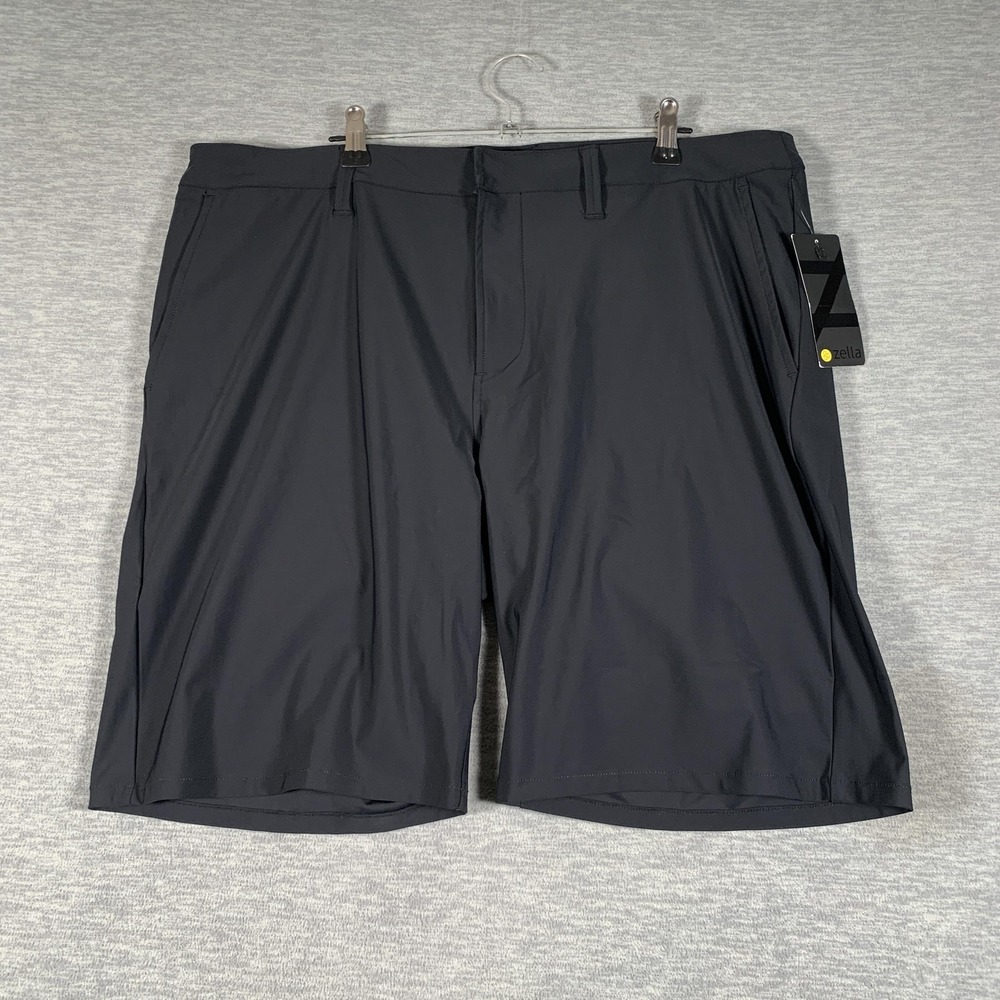 Zella Shorts Mens 36 Black Athletic Stretch Lightweight Zip Pockets 11 Inseam